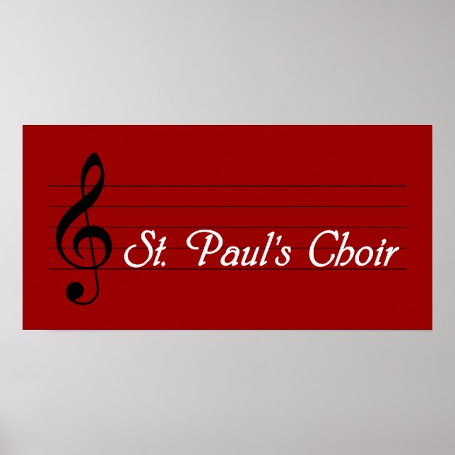 Poster La chorale de St. Paul (Devant)