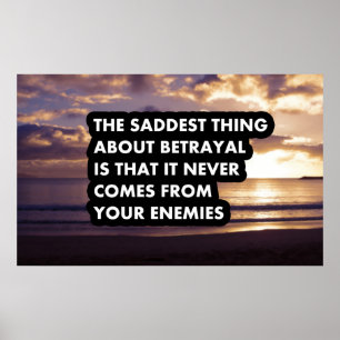 Poster La chose la plus triste de la trahison