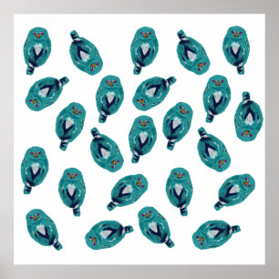 Poster La chouette bleue