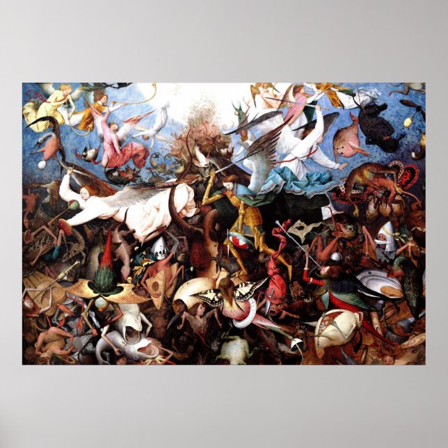Poster "La chute des anges rebelles" de Pieter Bruegel (Devant)