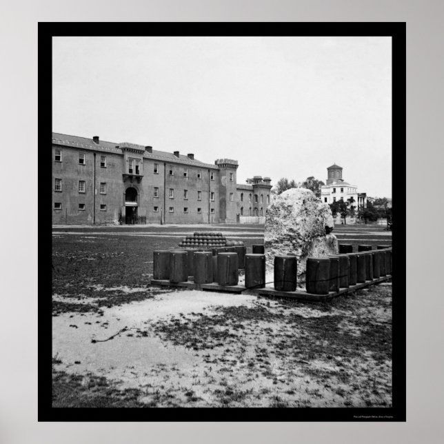 Poster La Citadelle de Charleston, SC 1865 (Devant)