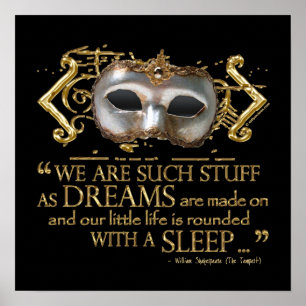 Poster La citation de tempête (version d'or)