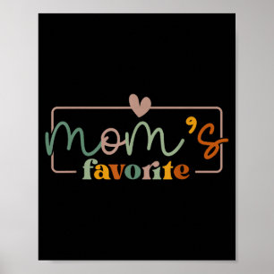 Poster La citation drôle préférée de maman pour la fête d