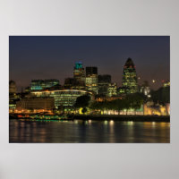 La City de Londres la nuit