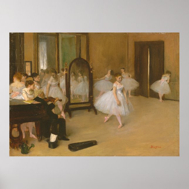 Poster La classe de danse (1870) Edgar Degas (Devant)