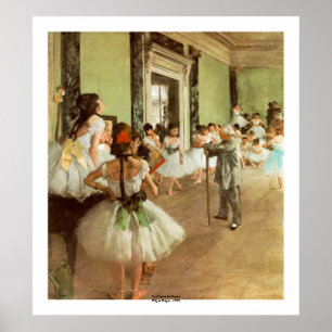 Poster La Classe de Danse par Edgar Degas