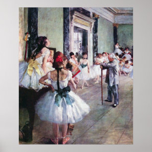 Poster La Classe de Danse par Edgar Degas, Art de Ballet