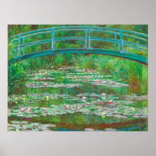 Poster La Claude Monet de la passerelle japonaise