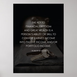 Poster La clé de la liberté financière - motivation du su