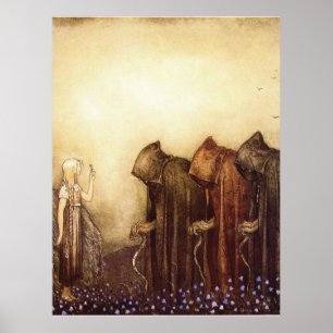 Poster « La Clé d'or » Aquarelle de John Bauer