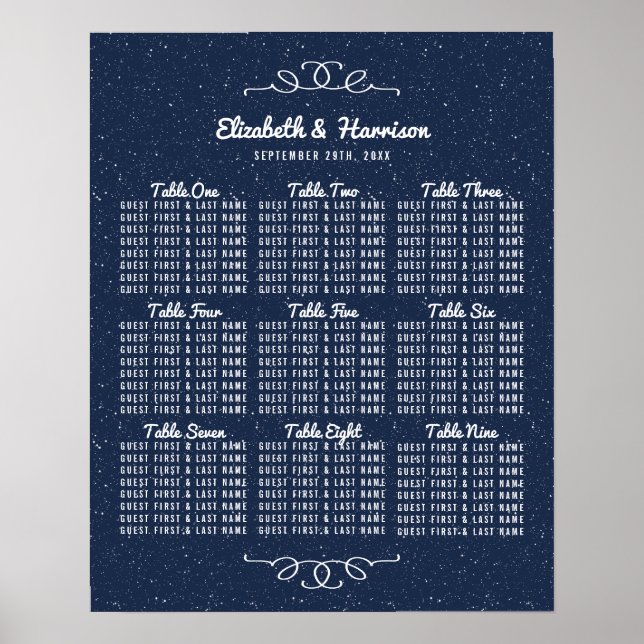 Poster La collection de Mariages de nuit étoilée (Devant)