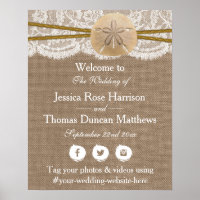 La collection de mariages de plage de sable rustiq