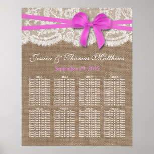 Poster La collection de Mariages Rustic Rose Bow Sièges