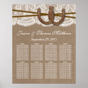 Poster La collection Mariage Rustique Horseshe Siège