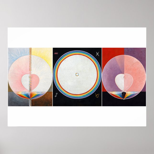 Poster La colombe, groupe IX par Hilma af Klint (Devant)