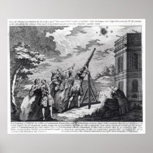 Poster La comète de Halley observée en 1759 par Cassini