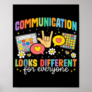 Poster La communication est différente pour chacun autism