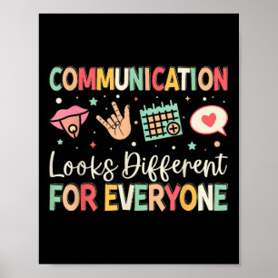 Poster La Communication Paraît Différente Pour Tout Le Mo