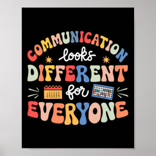 Poster La Communication Semble Différente Pour Tous L'Aut