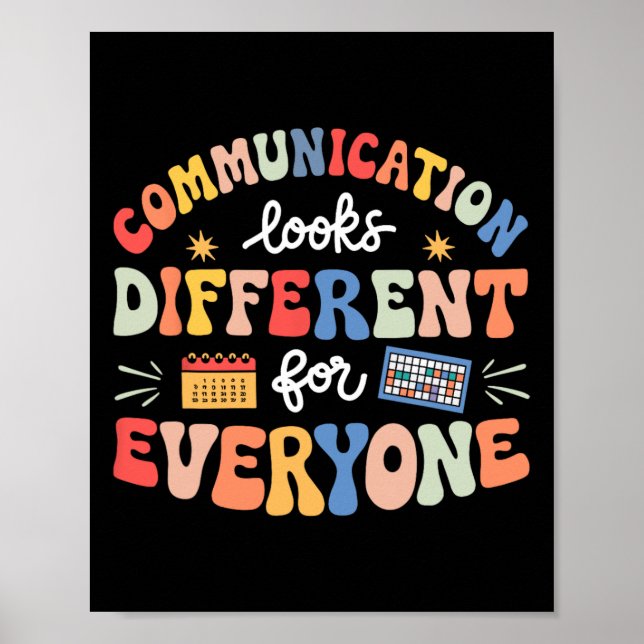 Poster La Communication Semble Différente Pour Tous L'Aut (Devant)