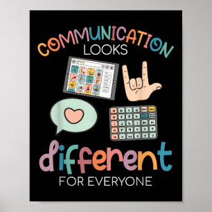 Poster La Communication Semble Différente Pour Tous L'Aut