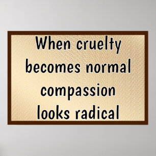Poster La compassion semble radicale
