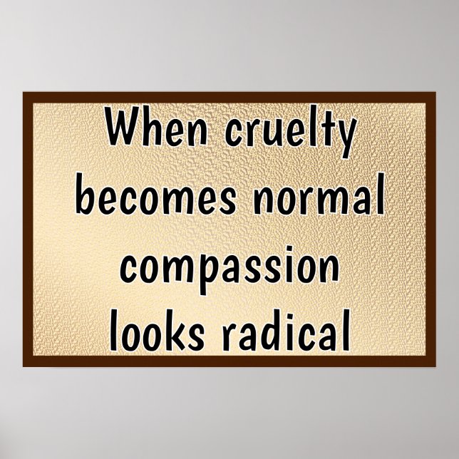 Poster La compassion semble radicale (Devant)