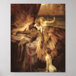 Poster La complainte D'Icarus Par Herbert James Draper