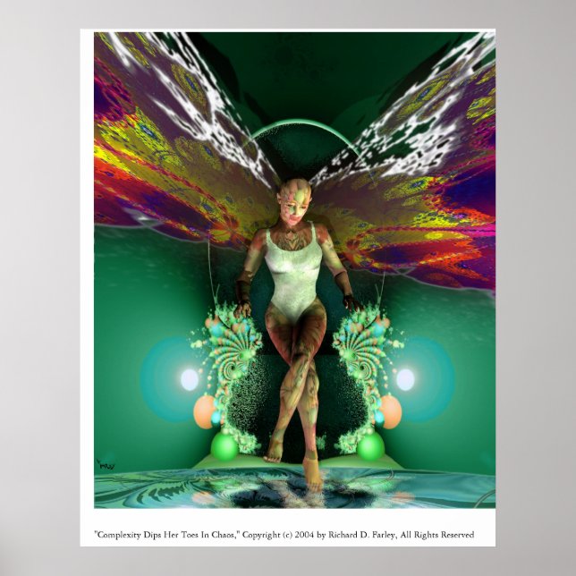 Poster La Complexité Tire Ses Orteils Au Chaos (Devant)