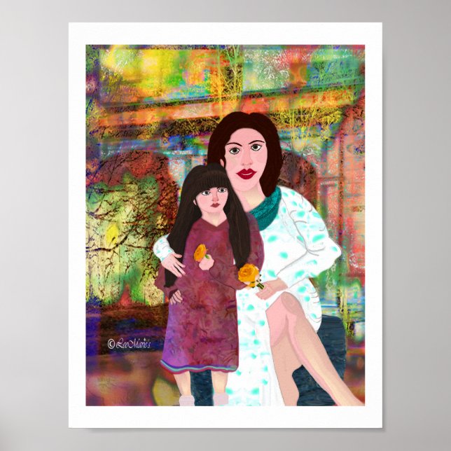 Poster La conception créative de la mère et de la fille L (Devant)