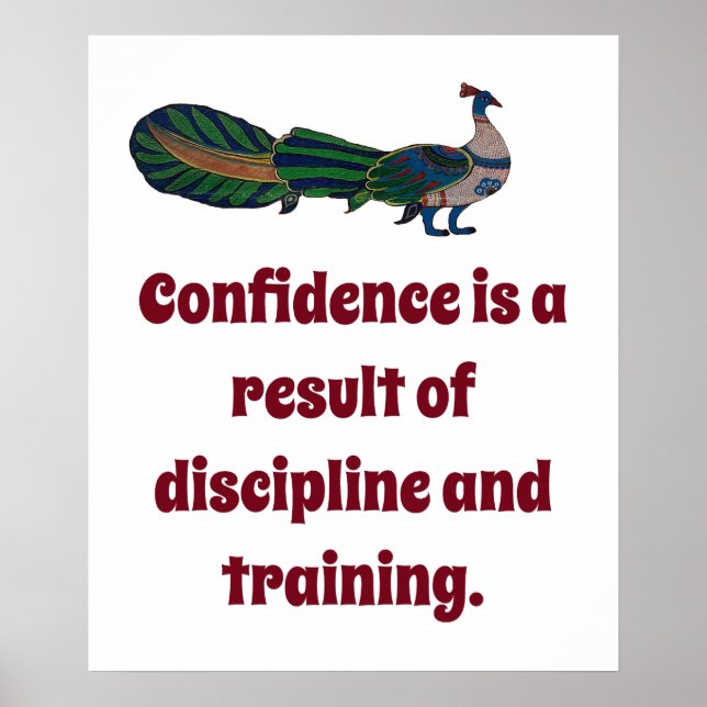 Poster La confiance est le résultat de la discipline - la (Devant)