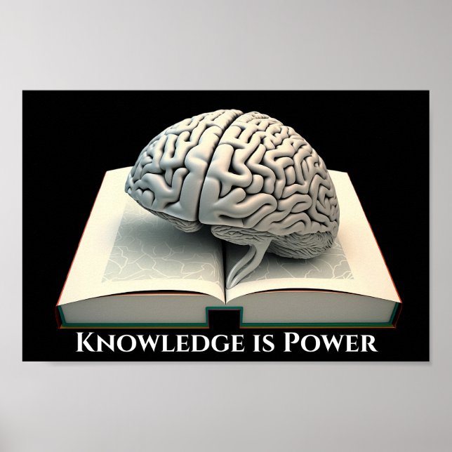 Poster La connaissance est Power - Silver Edition (Devant)