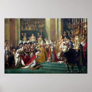 Poster La consécration et le Josephine du napoléon