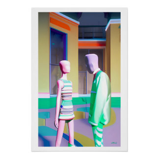 Poster La Conversation - Ken Gage Art