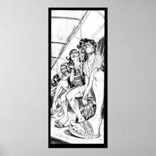 Poster La copie de maison de tour de Bart