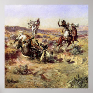Poster « La corde cassée » par Charles M Russell