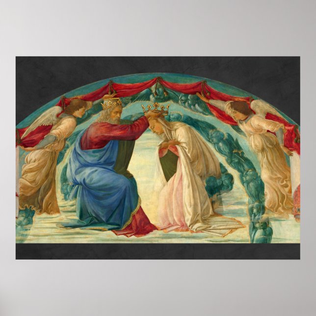 Poster La Coronation de Virgin by Filippino Lippi (Devant)