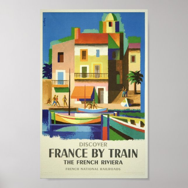 Poster La Côte d'Azur en train (Devant)