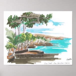 Poster La côte de Kailua-Kona