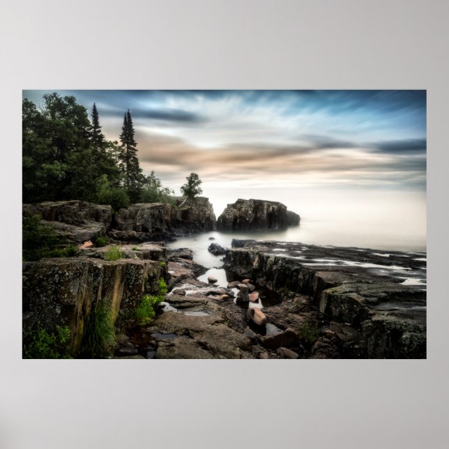 Poster La côte du lac Supérieur | Minnesota (Devant)