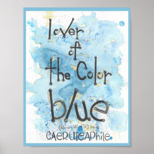 Poster La couleur bleue