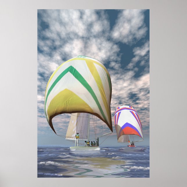 Poster La coupe de l'Amérique. . .. le bouleversement. (Devant)