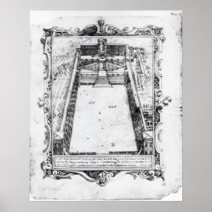 Poster La cour de belvédère à Vatican Rome, 1581