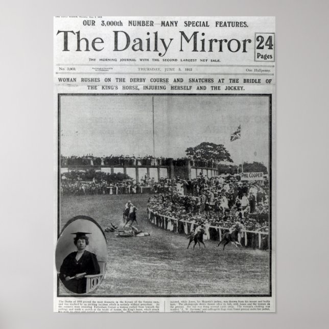 Poster La couverture du Daily Mirror (Devant)