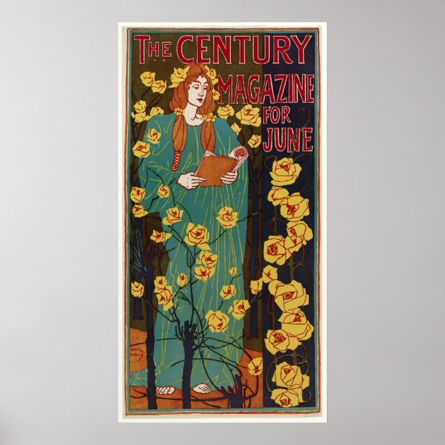 Poster La couverture du siècle 1896 Juin par Rhead (Devant)