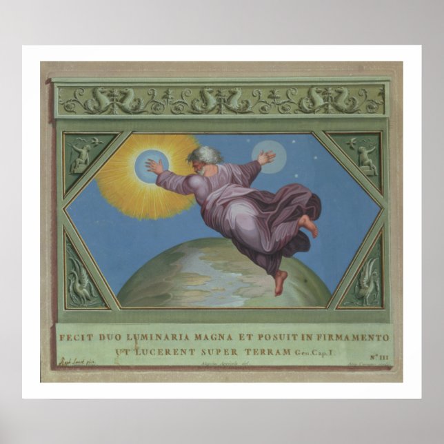 Poster La création de la lumière, illustration du Rapha (Devant)