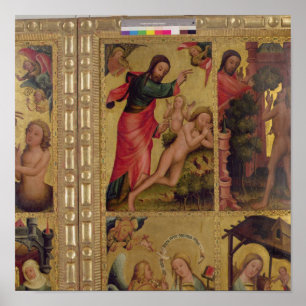 Poster La création d'Ève, un panneau de Grabower