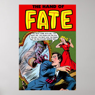 Poster La Créature Du Sort Dans Les Comics Vintages Miroi