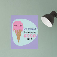 La Crème De Glace Souriante Est Toujours Une Bonne