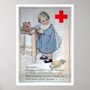 Poster La Croix Rouge aide les bébés européens (US00153)